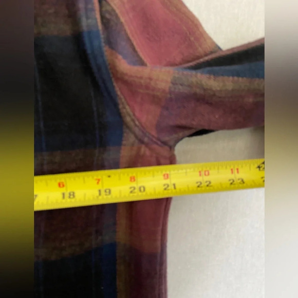 VANS Plaid Oversized Heavyhitter Flannel Button Down Shacket Shirt Sz S - Picture 13 of 15